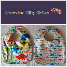 Reversible Bib - Dinosaurs  Reversible Bib - Dinosaurs